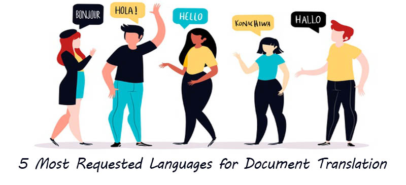 5 Most Requested Languages for Document Translation