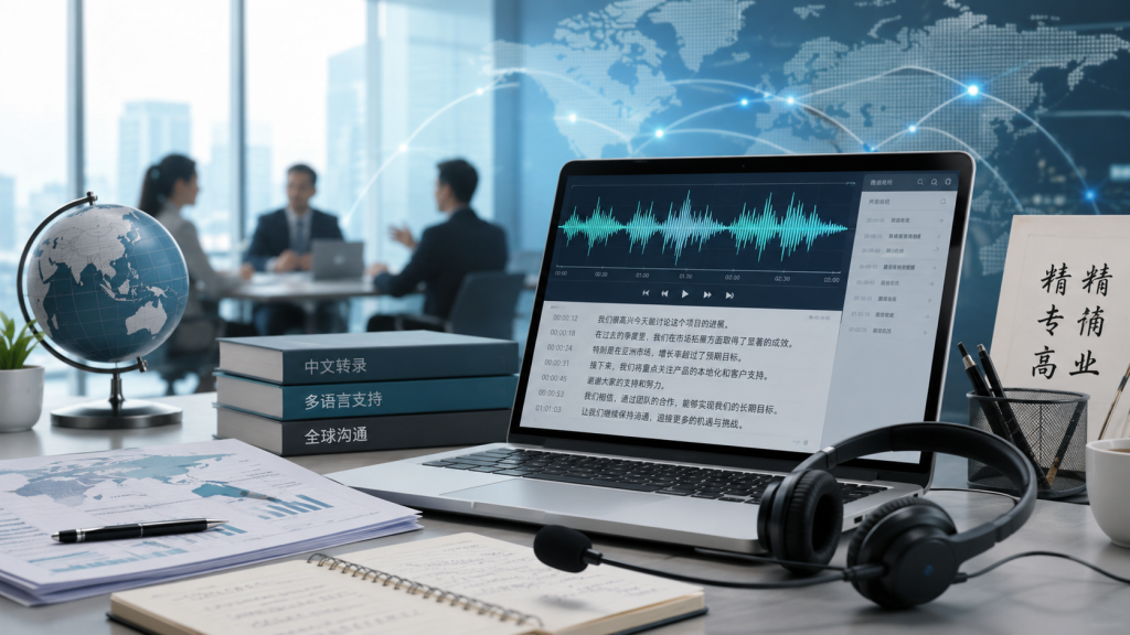 Chinese transcription services for multinational business operations
