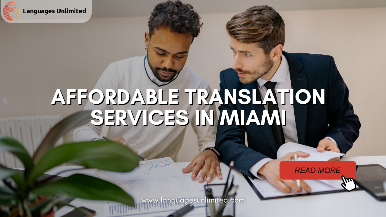 Affordable Translation Services in Miami