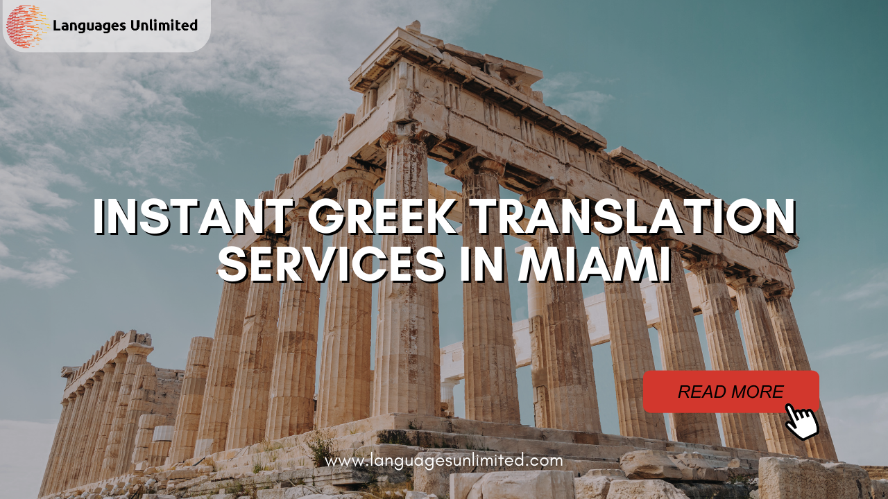 Greek Translation Services in Miami