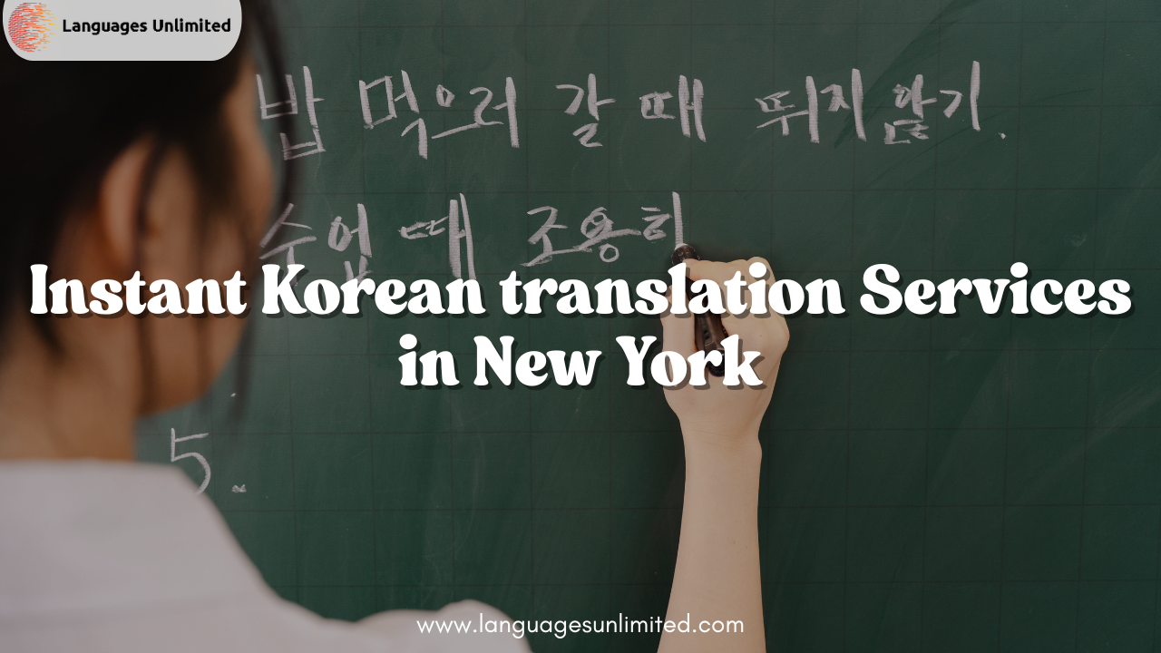 Korean Translation Services in New York