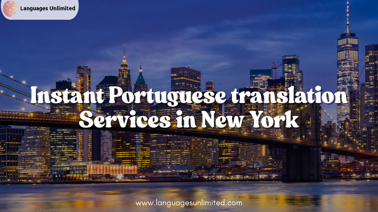 Portuguese Translation Services in New York