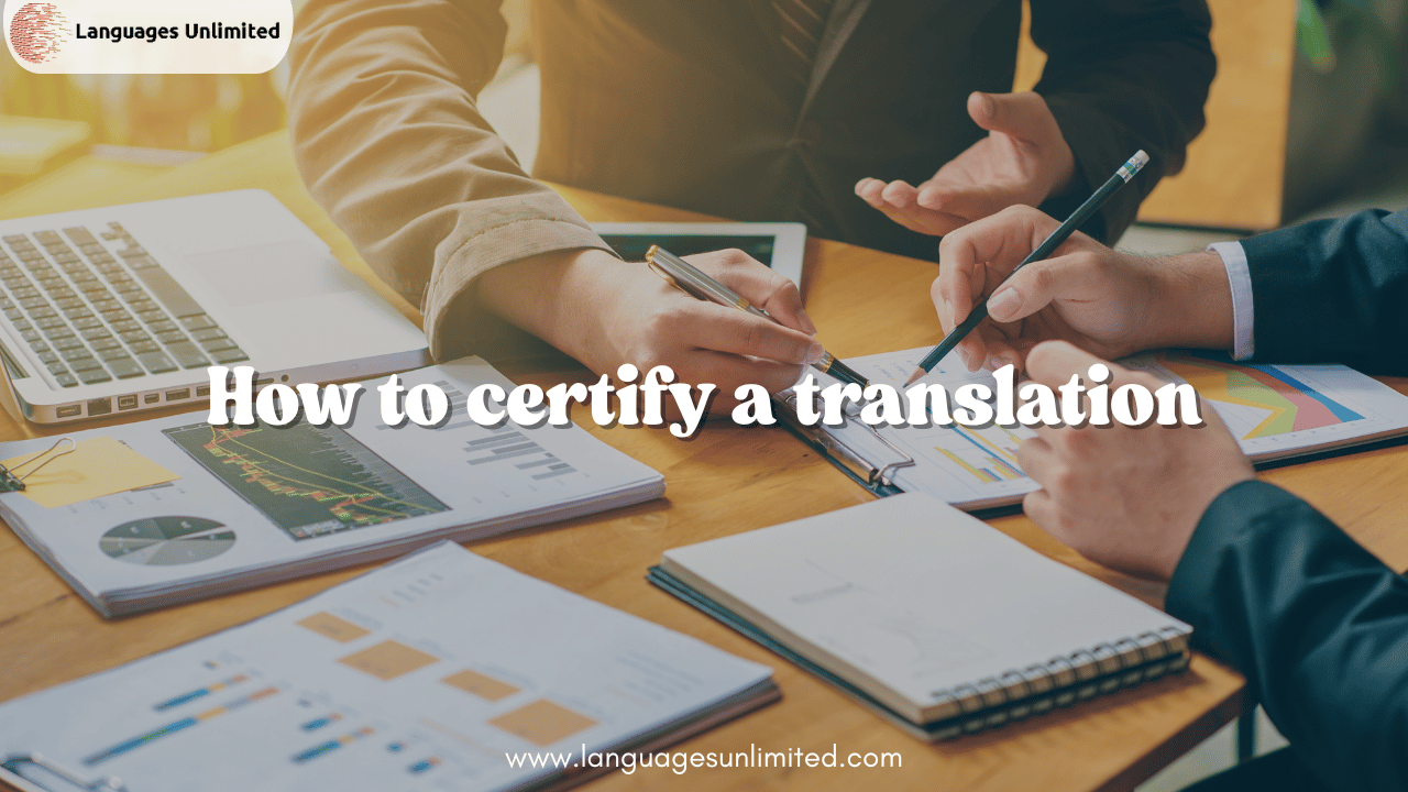 How to Certify a Translation