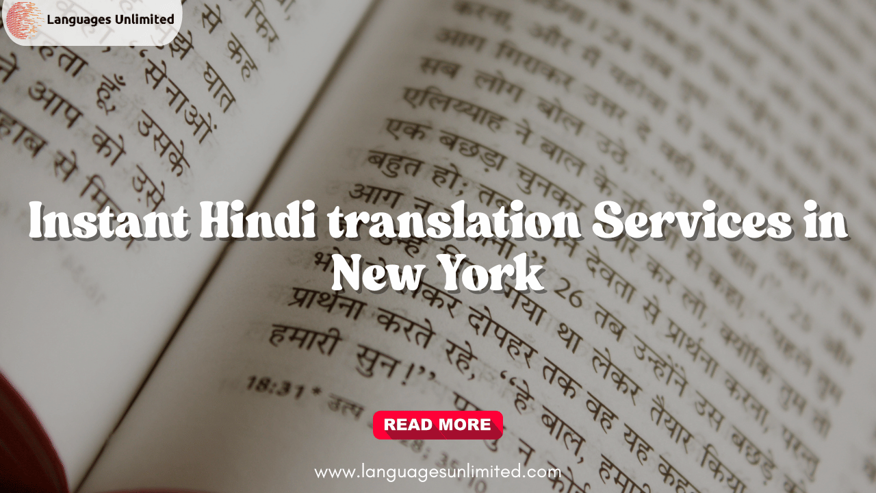 Hindi Translation Services in New York