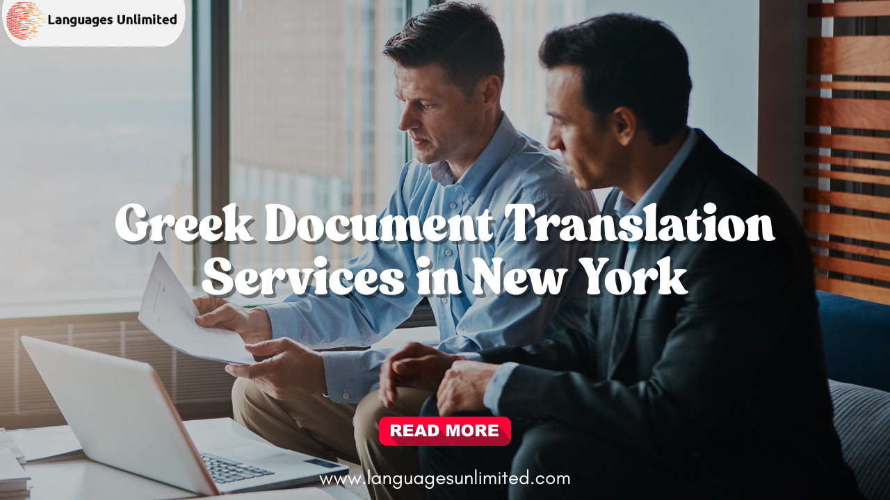 Greek Document Translation Services in New York