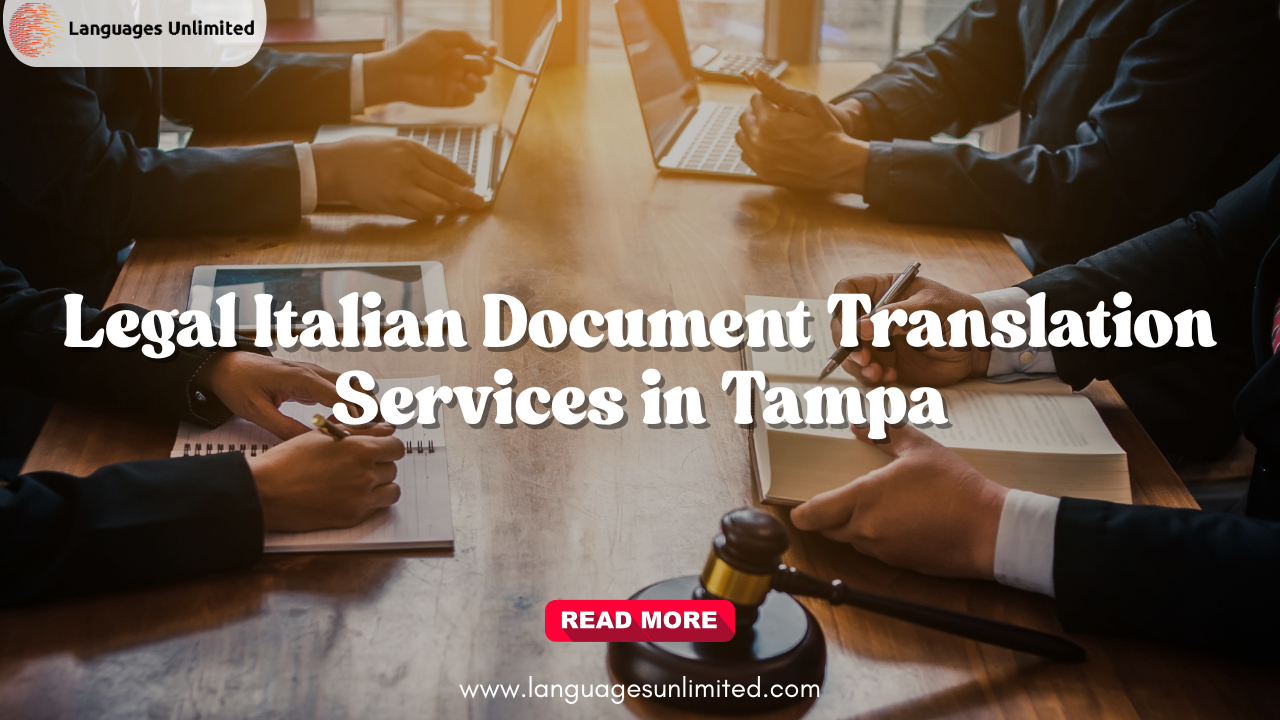 Legal Italian Document Translation Services in Tampa