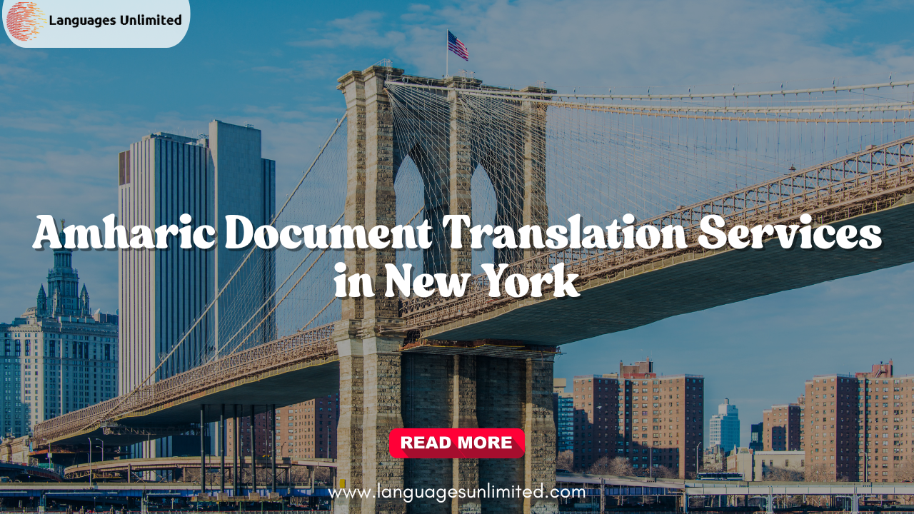 Amharic Document Translation Services in New York