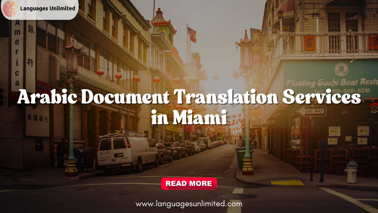 Arabic Document Translation Services in Miami