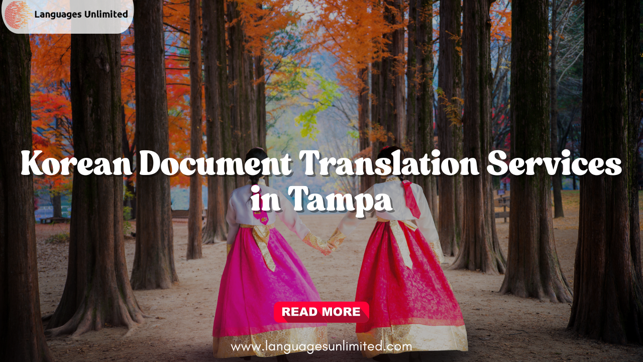 Korean Document Translation Services in Tampa