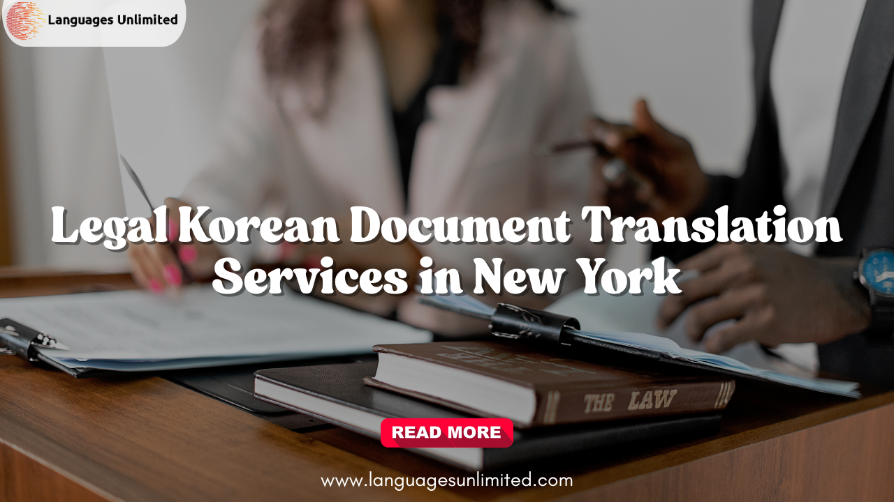 Legal Korean Document Translation Services in New York