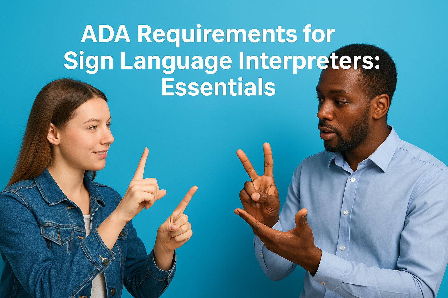 ADA Requirements for Sign Language Interpreters: Essentials