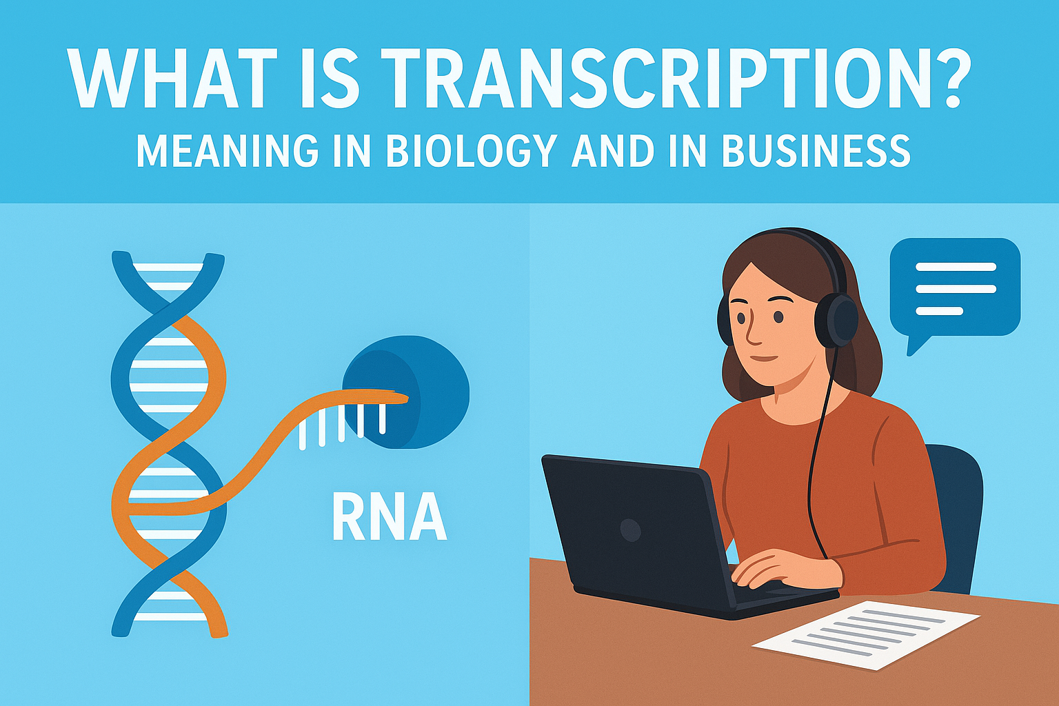 What Is Transcription? Meaning in Biology and in Business