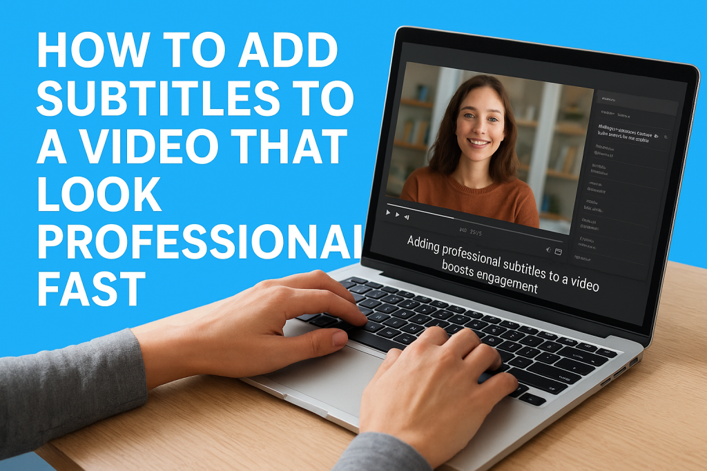 How To Add Subtitles To A Video That Look Professional Fast - Language ...