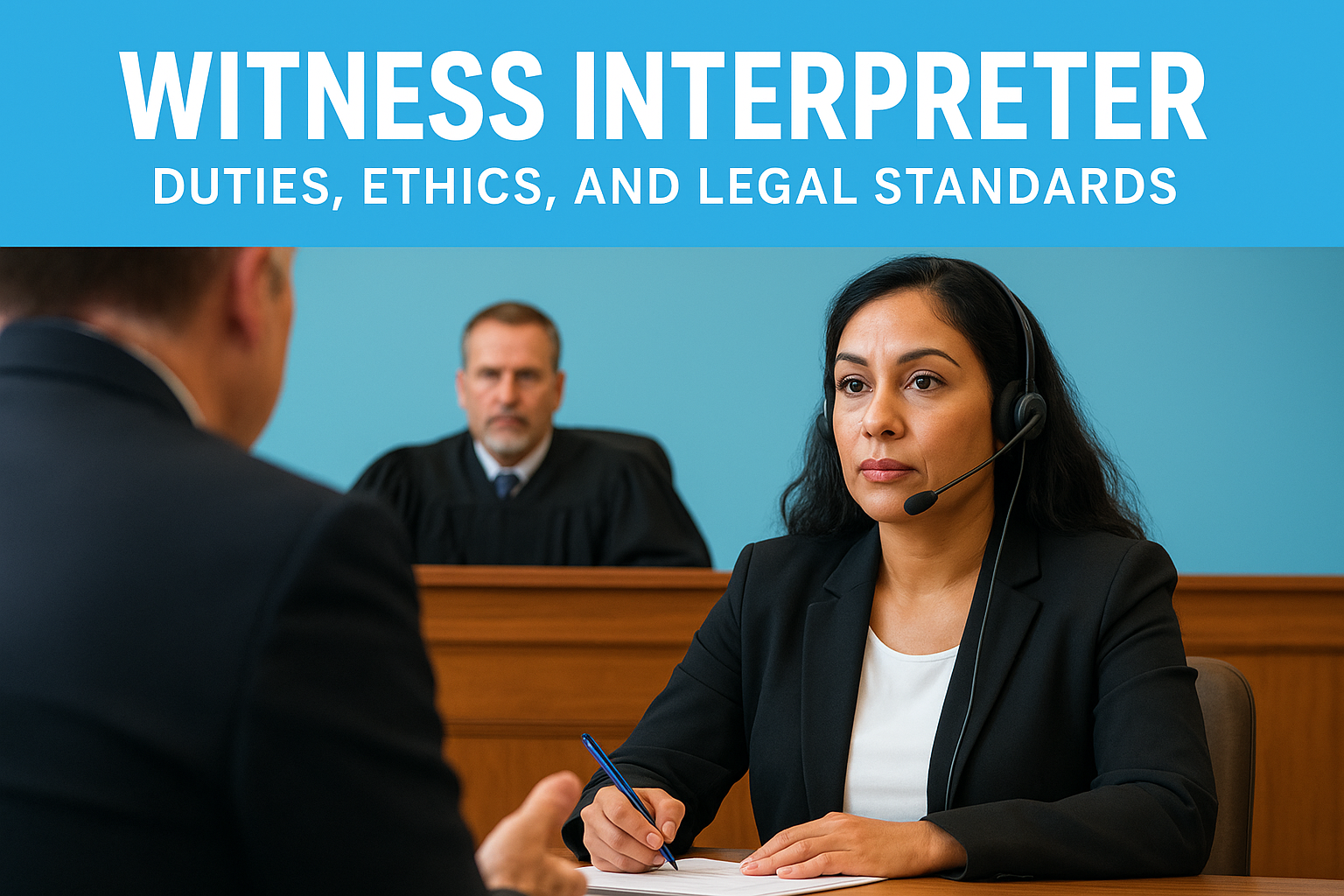 Witness Interpreter: Duties, Ethics, And Legal Standards