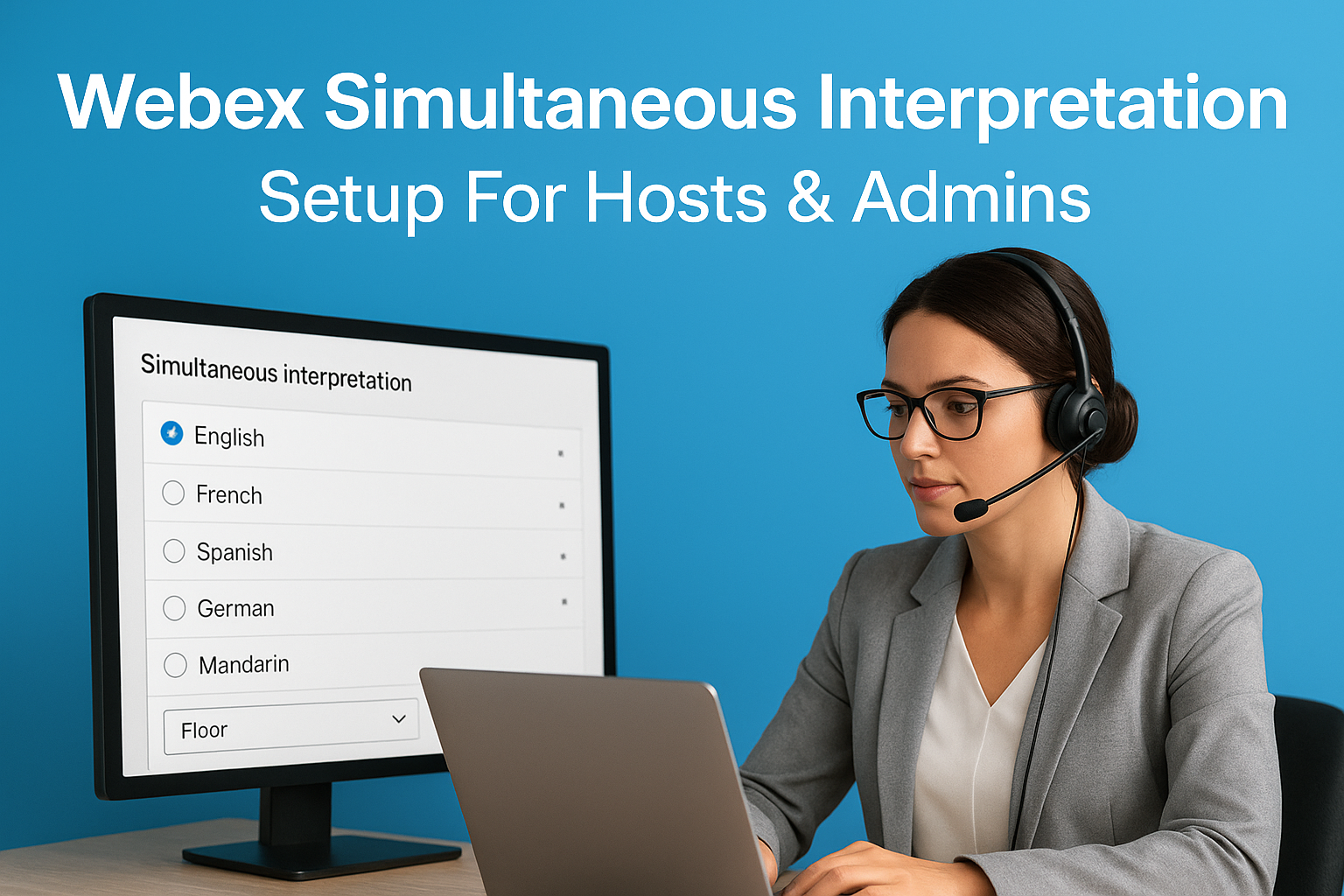 Webex Simultaneous Interpretation: Setup For Hosts & Admins