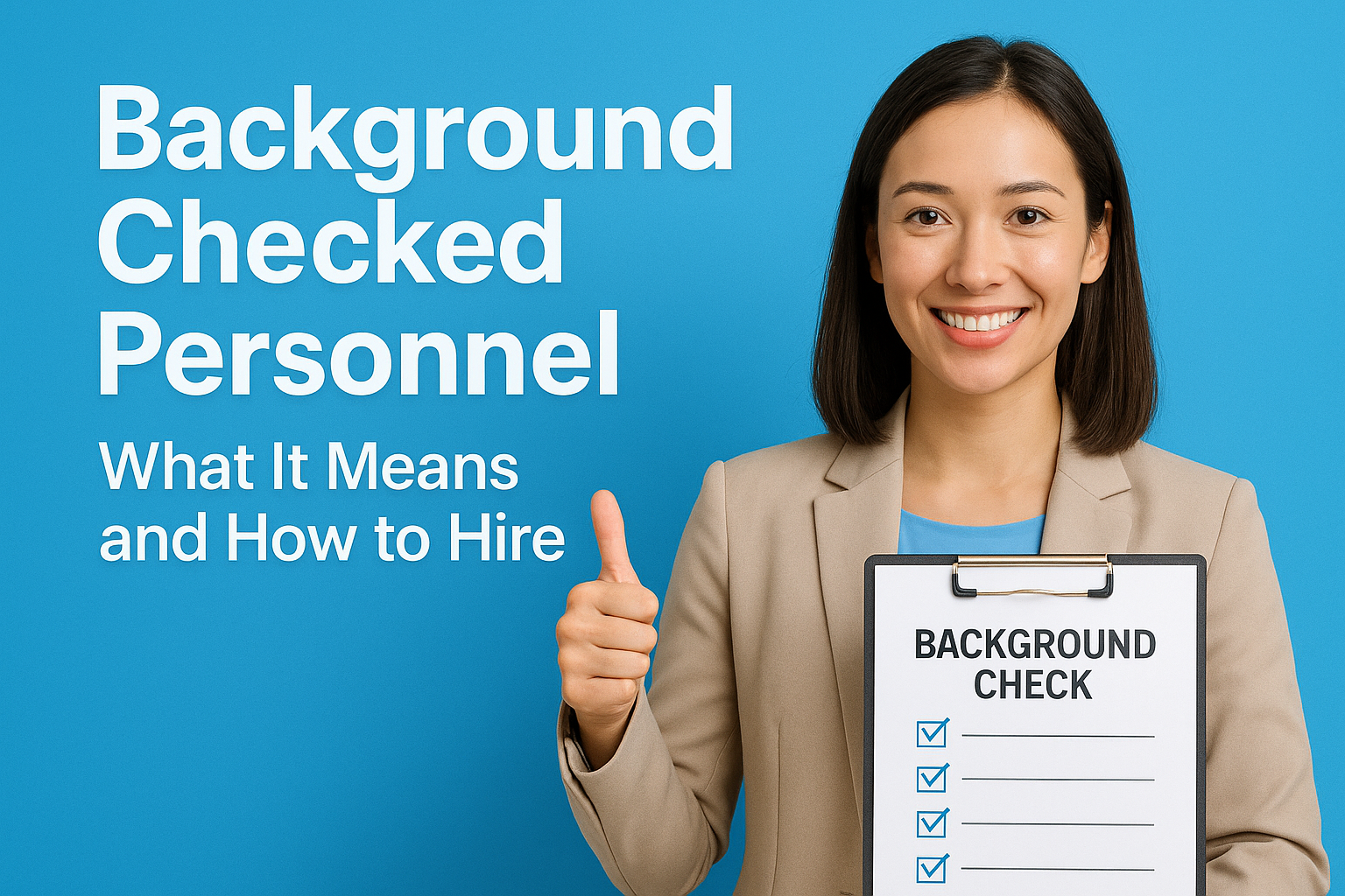 Background Checked Personnel: What It Means and How to Hire